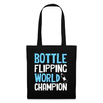 Bottle Flipping - Champion du Monde - Sac en tissu - noir - Devant