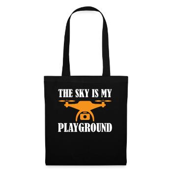 Drone Pilot The Sky Is My Playground Quadcopter Op - Stoffbeutel - Schwarz - Vorne
