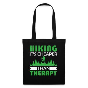 Bouldering Climbing - Hiking It's Cheaper Than The - Tote Bag - black - Front
