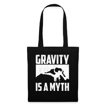 Rock Climbing - Gravity Is A Myth - Tote Bag - black - Front