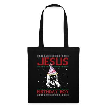 Jesus Birthday Boy - Ugly Christmas - Tote Bag - black - Front