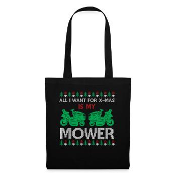 Tonte de Noël moche - Tout ce que je veux pour Noël est mon - Sac en tissu - noir - Devant