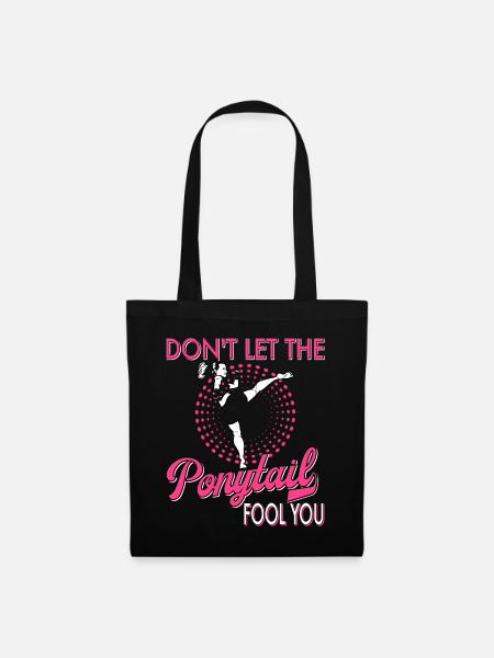 Karate Taekwondo Martial Arts Karate Mma Kick Box - Tote Bag - black