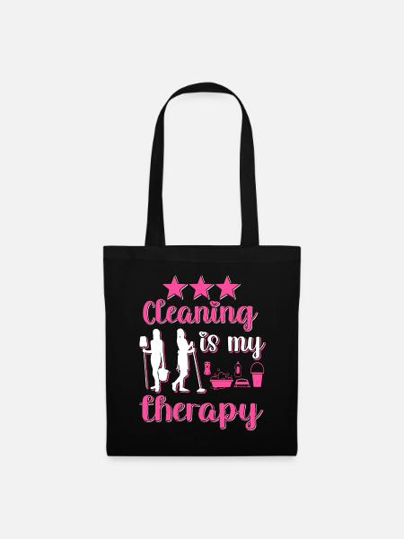 Femme de ménage Nettoyeuse - Sac en tissu - noir