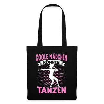 Echte Frauen Können Tanzen. Dance Tanz Sprüche - Stoffbeutel - Schwarz - Vorne