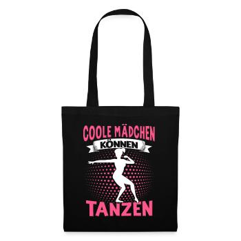 Echte Frauen Können Tanzen. Dance Tanz Sprüche - Stoffbeutel - Schwarz - Vorne