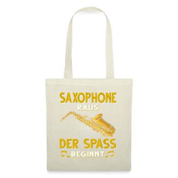 Saxophon. - Stoffbeutel - Natur - Vorne