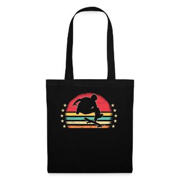 Skaters Skate Skateboarding Skateboard - Sac en tissu - noir - Devant