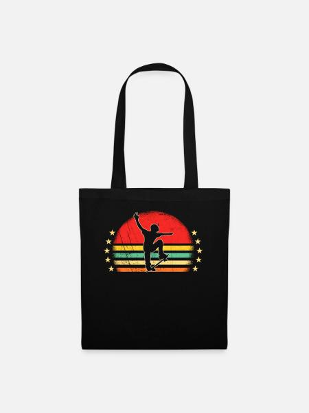 Skaters Skate Skateboarding Skateboard - Tote Bag - black