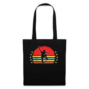 Skaters Skate Skateboarding Skateboard - Sac en tissu - noir - Devant