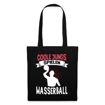 Wasserballer Wassersport Sport Wasserball - Stoffbeutel - Schwarz - Vorne