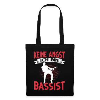 Bass Gitarre Gitarrist Bass Musiker Musik Bassist - Stoffbeutel - Schwarz - Vorne