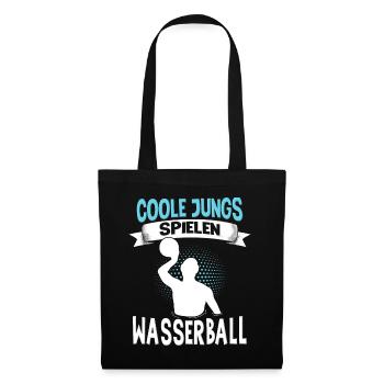 Wasserballer Wassersport Sport Wasserball - Stoffbeutel - Schwarz - Vorne