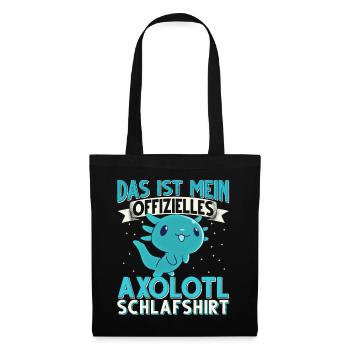Axolotl - Stoffbeutel - Schwarz - Vorne
