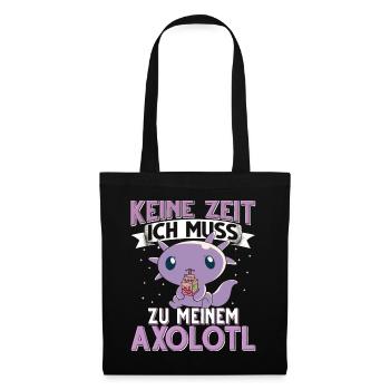 Axolotl - Stoffbeutel - Schwarz - Vorne