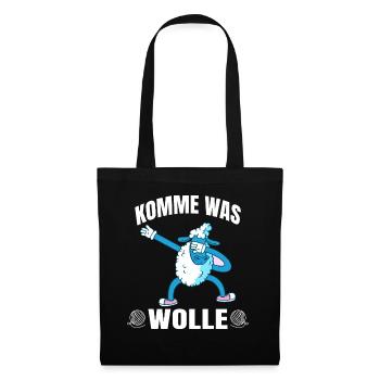 Schafe Bauern Bauernhof Schaf Wolle Landwirt - Stoffbeutel - Schwarz - Vorne