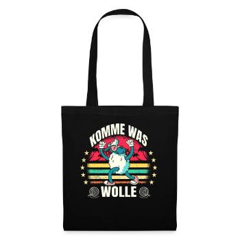 Schafe Bauern Bauernhof Schaf Wolle Landwirt - Stoffbeutel - Schwarz - Vorne