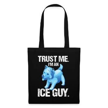 Ice Carving Chain Saw - Trust Me I'm An Ice Guy - Stoffbeutel - Schwarz - Vorne