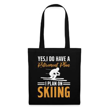 Ski Winter Skiing - My Retirement Plan is Skiing - Tote Bag - black - Front