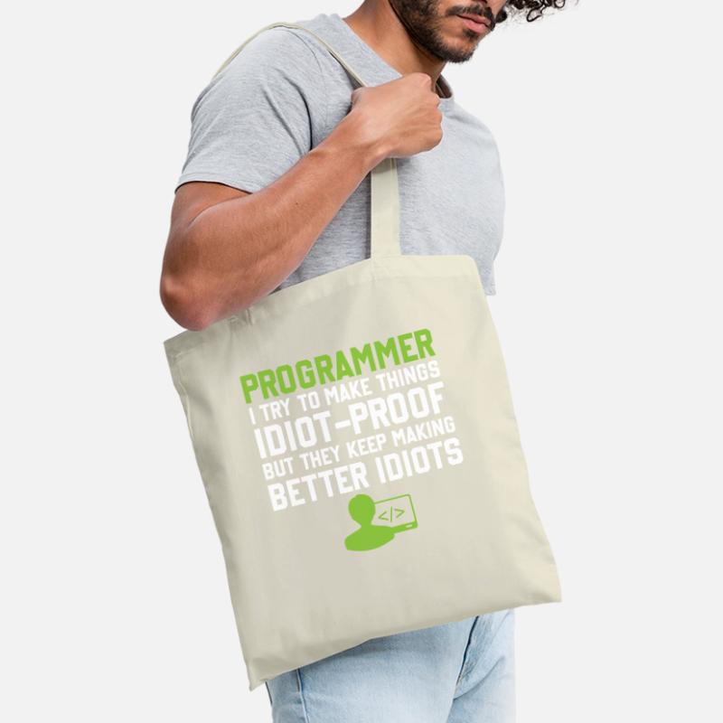 Programming Slogan Software Developer Computer Eng Tote Bag