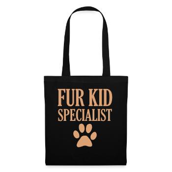Pet Sitters Animaux Chien Chat Fourrure Kid Spécialiste - Sac en tissu - noir - Devant