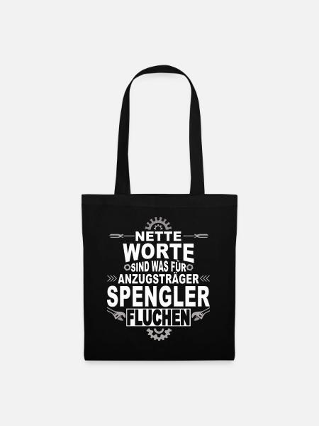 Dachdecker Handwerker Spengler - Stoffbeutel - Schwarz