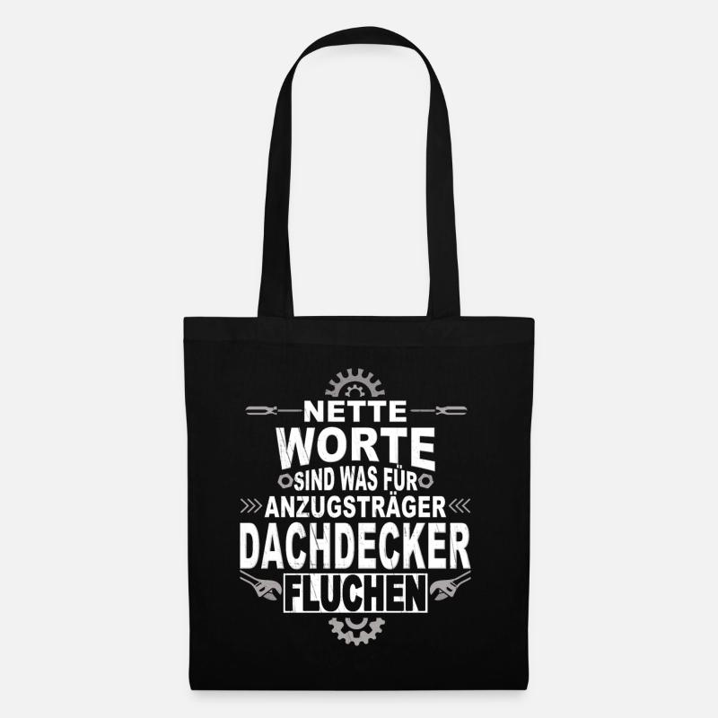 Dachdecker Handwerker Spengler - Stoffbeutel - Schwarz