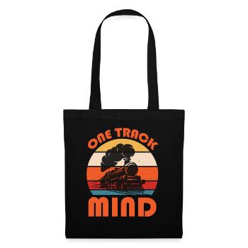 Slogan du train - One Track Mind - Sac en tissu - noir - Devant