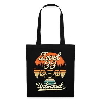 Level 33 Unlocked Men Gamer 33 Birthday Gamer - Tote Bag - black - Front