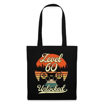 Level 60 Unlocked Men Gamer 60 Birthday Gamer - Tote Bag - black - Front