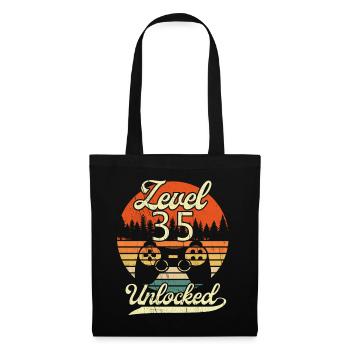 Level 35 Unlocked Men Gamer 35 Birthday Gamer - Tote Bag - black - Front