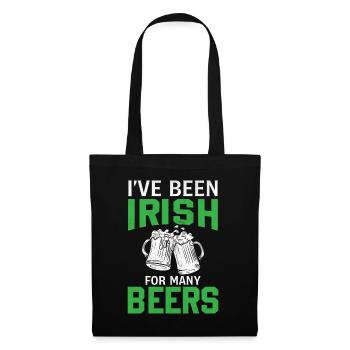 La Saint-Patrick dit que je suis irlandais depuis beaucoup - Sac en tissu - noir - Devant