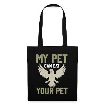 Falconry Falconer My Pet Can Eat Your Pet - Tote Bag - black - Front