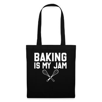 Baking Is My Jam Bread Baking - Stoffbeutel - Schwarz - Vorne