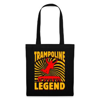 Trampolin-Legende - Stoffbeutel - Schwarz - Vorne