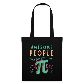 Awesome People Are Born On Pi Day - Tote Bag - black - Front