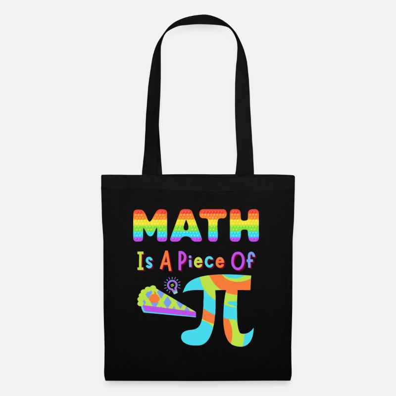 Pi Day 2023 Mathe ist ein Stück Pi Regenbogenbuchstaben - Stoffbeutel - Schwarz