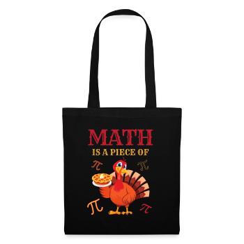 Pi Day 2023 Math Is A Piece Of Pi Funny Turkey - Tote Bag - black - Front