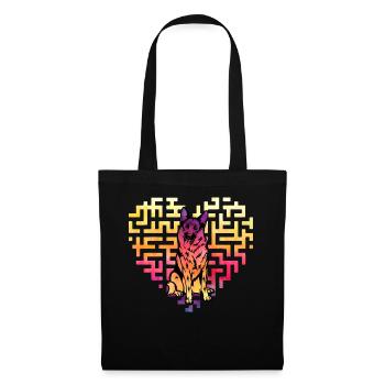 German Shepherd - Tote Bag - black - Front