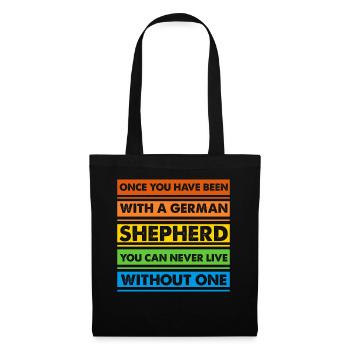 German Shepherd - Tote Bag - black - Front