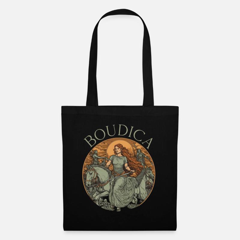 Boudica Boadicea Warior Queen Celtic Iceni Tribes - Tote Bag - black
