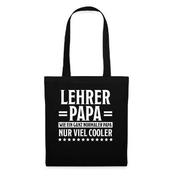 Lehrer Lustige Spruch Unterricht Lehrer Geschenk - Stoffbeutel - Schwarz - Vorne
