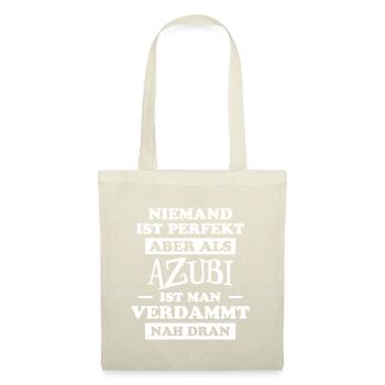 Azubi Spruch Lehrling Auszubildende Azubi Geschenk - Stoffbeutel - Natur - Vorne