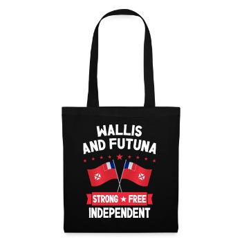 Wallis und Futuna - Stoffbeutel - Schwarz - Vorne