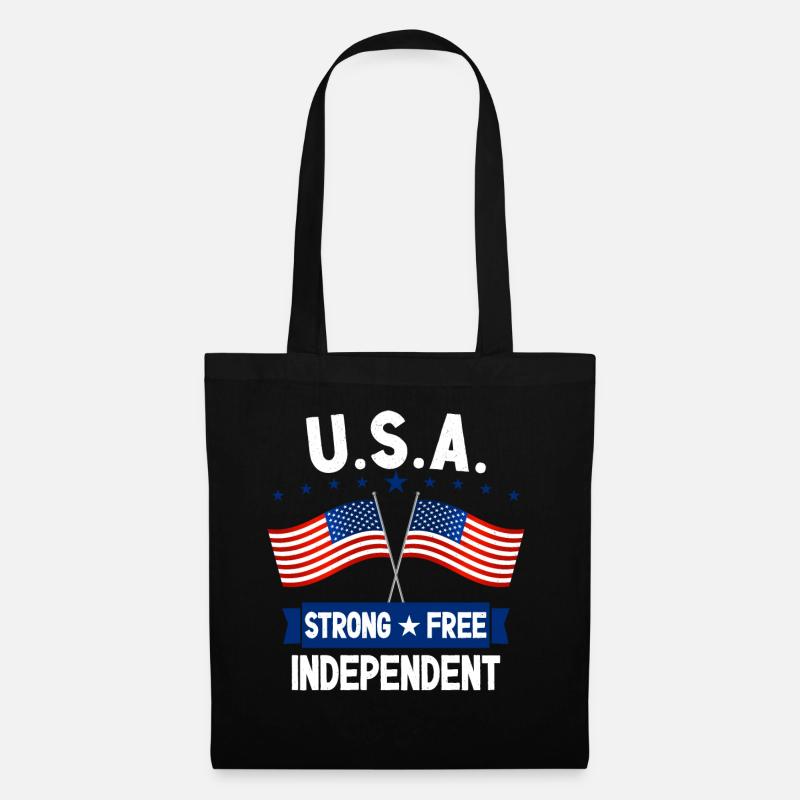 USA - Stoffbeutel - Schwarz