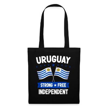 Uruguay - Stoffbeutel - Schwarz - Vorne