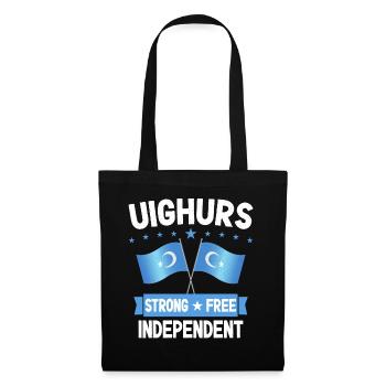 Ouïghours - Sac en tissu - noir - Devant