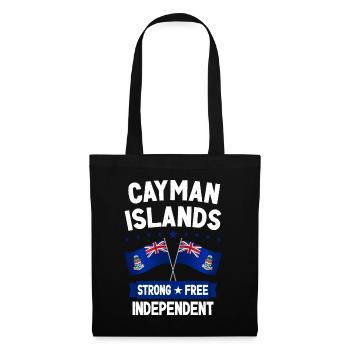 Îles Caïmans - Sac en tissu - noir - Devant