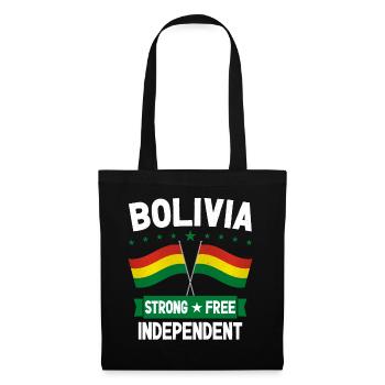 Bolivie - Sac en tissu - noir - Devant