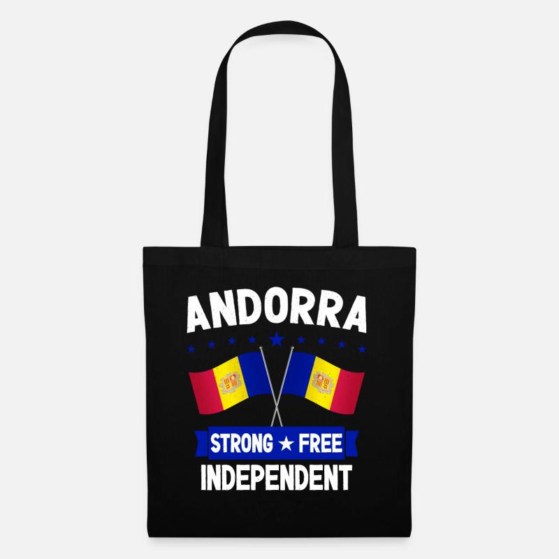 Andorra - Stoffbeutel - Schwarz